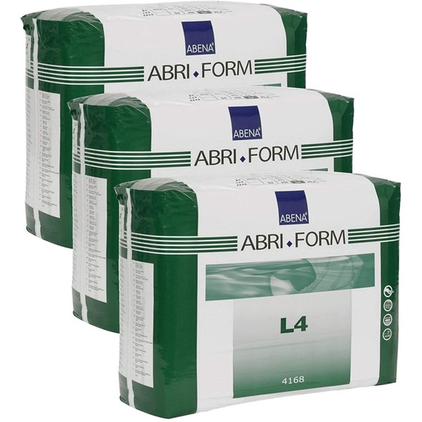 Abena Abri-Form Comfort Briefs, Large, L4, 36 Count (3 Packs of 12)