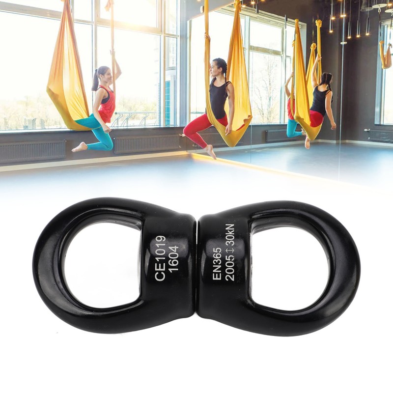 Swing Swivel Hook Stainless Steel 360° Rotatable Wear Resistant Black