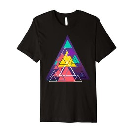Triangle Abstract Geometric Art Design Premium T-Shirt