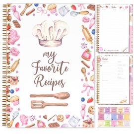 Recipe Book to Write in Your Own Recipes | 7"x10" Blank Cookbook | Durable Hardcover Family Recipe Journal Hold 120 Recipes | Recipe Book For Own Recipes | Recipe Organizer | Recipe Binder