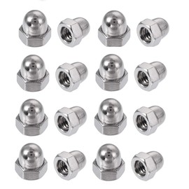 TERF® M16 Dome Cap Nuts M16 (16mm) Steel Dome Cap Hex Nut Head Acorn Nuts Cover - Pack of 4