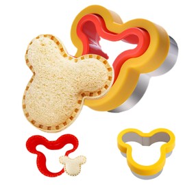 Sandwich Cutter and Sealer Vegetable Cutters for Kids Uncrustables Sandwich Maker Lunchbox Bento Box DIY Lunch