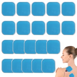 Pack of 20 EMS Gel Pads, Tens Pads, Abs Trainer Gel Pads, ABS Trainer Replacement Gel Pad, Replacement Gel Pad Compatible with Beurer Em 59 Heat Devices, Accessories for Abs Trainer Electric (45 x 45