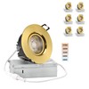 POPANU Premium Shiny Gold 3-inch LED Recessed Lights - 5