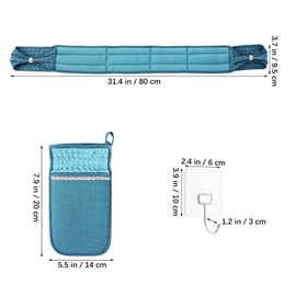 BESTOYARD Smudging Towel Body Towel, Acacri, Red Scuff Set, V-amater Mittens, Body Towel, Hook, Exfoliating Body, Odor Care, Smooth Skin, Viscose Material, Skin Beautiful, Unisex, Akasuri Towel