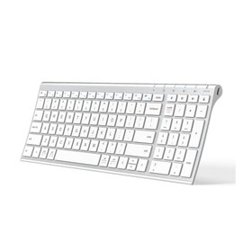 iClever BK10 Teclado Bluetooth, Teclado Inalámbrico Bluetooth 5.1 Universal con Teclado Numérico, Diseño Ergonómico, Compatibilidad con Múltiples Disp