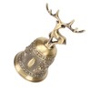 Deer Shape Hand Bell Vintage Plating Process Rustproof Polished Finish