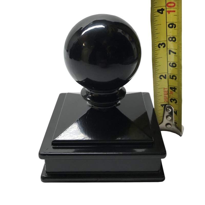 2.5" x 2.5" Aluminium Ball Top Post Cap for Metal