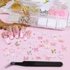 2 Boxes 3D Nail Charms Set,Nail Bows Charms and Small