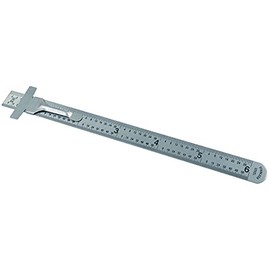 HHIP 7006-0001 6 X 15/32" Stainless Steel Ruler (32Nds, 64Ths & Decimal)