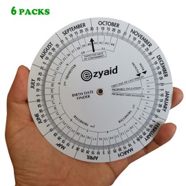 Ezyaid Pregnancy Wheel (Pack of 6), Due Date OB-GYN Calculator, Gestational EDC Wheel for Midwives and Health Workers