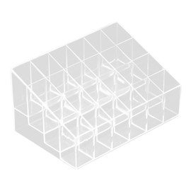 Giococo Lipstick Organizer, 24-grid Transparent Cosmetics Display Box, Desktop Perfume Organizer, Can Be Used to Place Mascara, Lip Gloss, Perfume Samples, Etc.