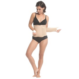 Upspring Shrinkx Belly Postpartum Belly Wrap | Post Pregnancy Belly Wrap to Support, Slim, and Smooth After Baby Nude