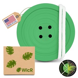 WicR Self-Watering Plant Insert with Internal Reservoir – Indoor/Outdoor Wicking System for Pots – Prevents Overwatering & Root Rot – 4.5" & 6.5" Sizes for Houseplants & Containers (Large-6.5)