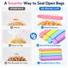 Tmflove - 12 clips de sellado para bolsas de alimentos