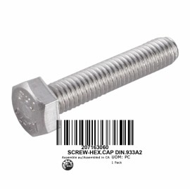 Bombardier NOS Seadoo/Sea Doo Watercraft Genuine OEM Parts Hex Screw M6 X 30 Part 207163060