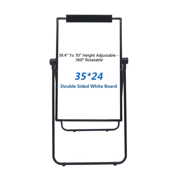 Dry Erase Board with Stand, 35 * 24" Double Sided