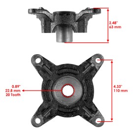 Caltric Front Left Right Wheel Hub Bearing For Polaris Ranger 800 Le Midsize EFI 2013-14