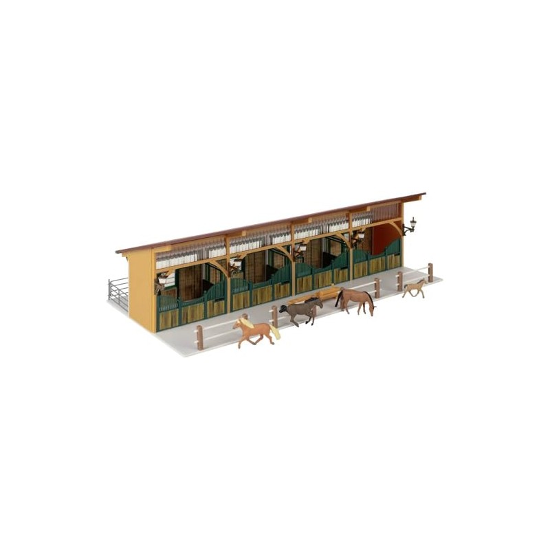 FALLER 130597 Horse Stable with 4 Horses Track Gauge H0