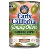 Early California Simply Olives Green Ripe Pitted Olives, Pack of