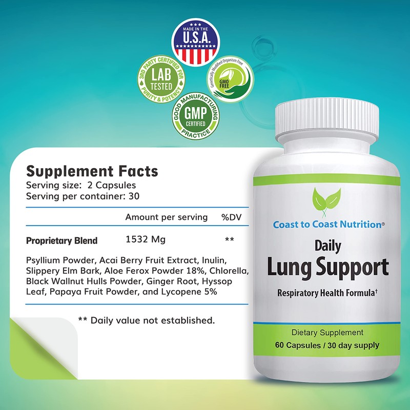 Daily Lung Cleanser & Detox Support Supplement | Refresh Your