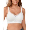 Cuteio Wireless Bras for Women No Underwire, Seamless V Neck