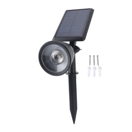 Solar Outdoor Spot Light Easy Installation IP67 Waterproof Solar Powered White Light Auto Switch 2 Modes Solar Landscape Light