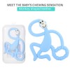 4pcs Cute Monkey Shaped Cartoon Silicone Soft Elastic Baby Teether