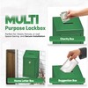 Metal Donation Box-Suggestion Box with Slot and lock-Cash Lock box