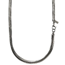 Phiten Limited Edition Flat Titanium Necklace, Length 15.7 - 23.6 inches (40 - 60 cm), Width 0.2 inches (5.5 mm), Chain, Popular Brand, Men's, Women's, Made in Japan, Sports, Titanium, No Gemstone