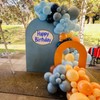 Blue and Orange Balloons Arch Navy Royal Dark Blue Yellow
