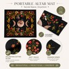 Moonflower Tarot Card Table Cloth for Readings – Decorative Altar