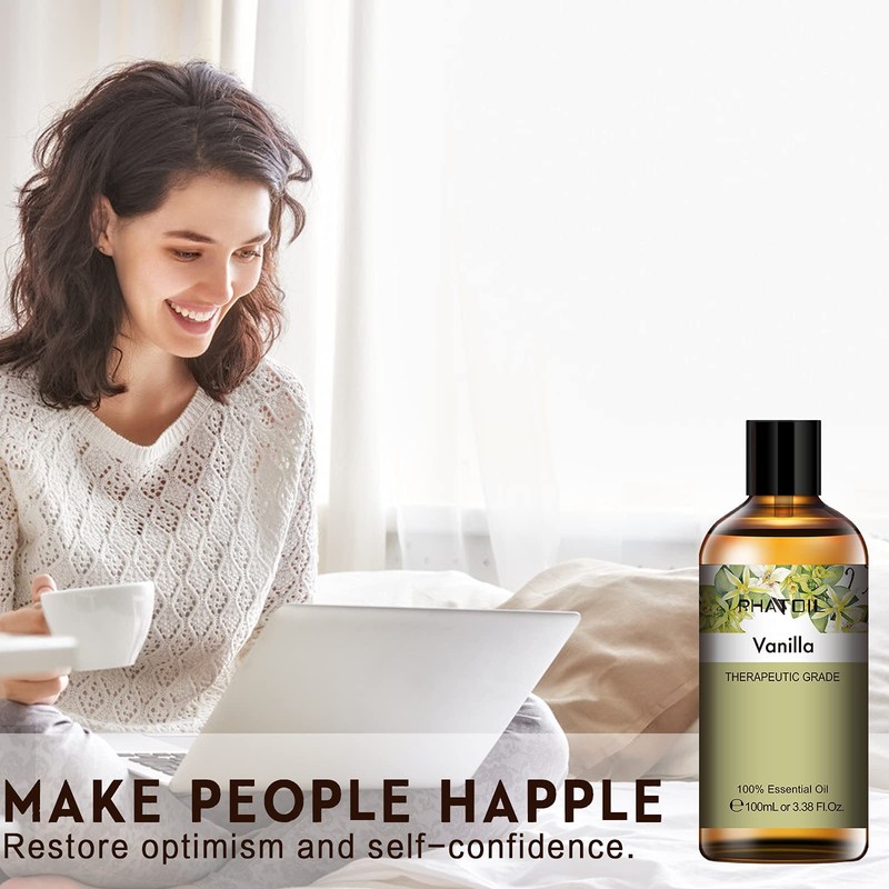 PHATOIL Aroma Oil, Vanilla, 3.4 fl oz (100 ml), Essential