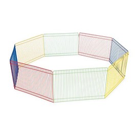 PH Prevue Hendryx Prevue Pet Products Multi-Color Small Pet Playpen 40090,13x35.87x8.67 inch