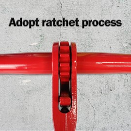 ENJ 4 Pack Ratchet Load Binder with 2 Grab Hooks, for 3/8-1/2 Grade 70 Transport Chain, Load Binder with 33,000 Pound Working Load Limit