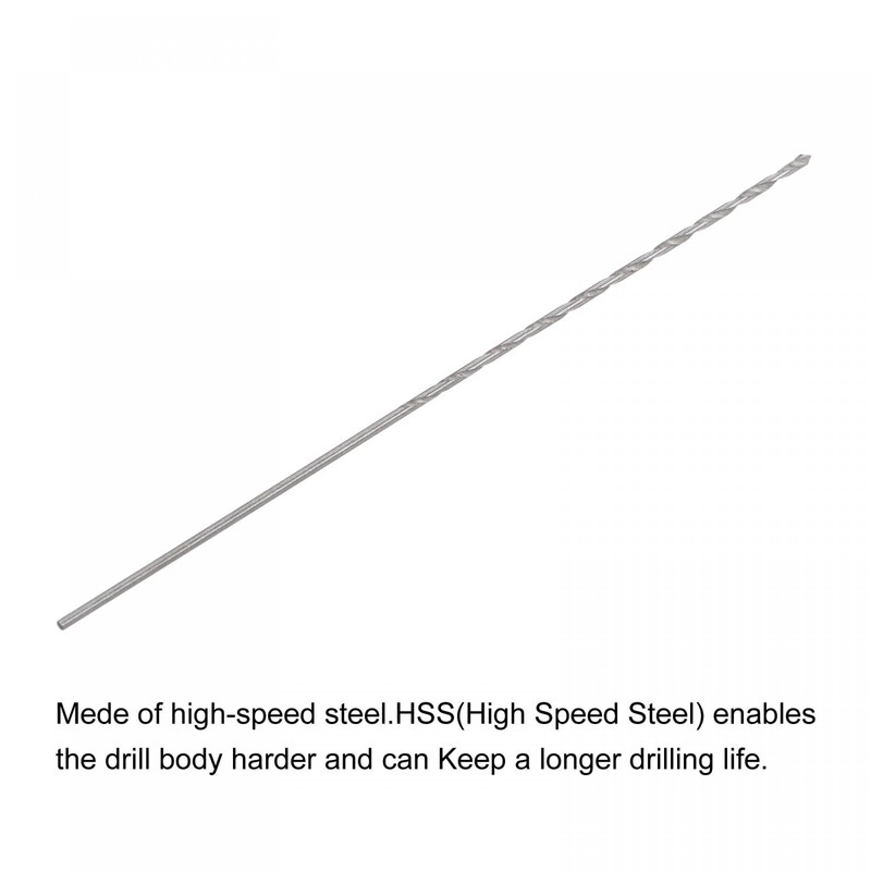 sourcing map 5 Pcs 0.8mm Mini Micro Twist Drill Bits,