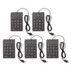 Ergonomic USB Wired Number Pad 18 Keys, Plug and Play