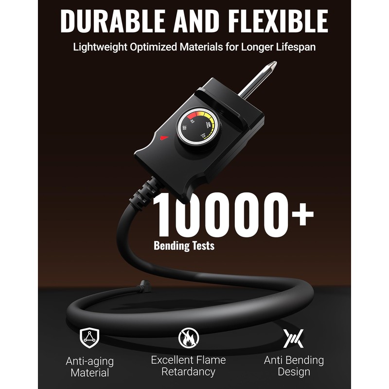 SAYSOLAK Thermostat Control Power Cord for Masterbuilt, Royal Gourmet, Cuisinart