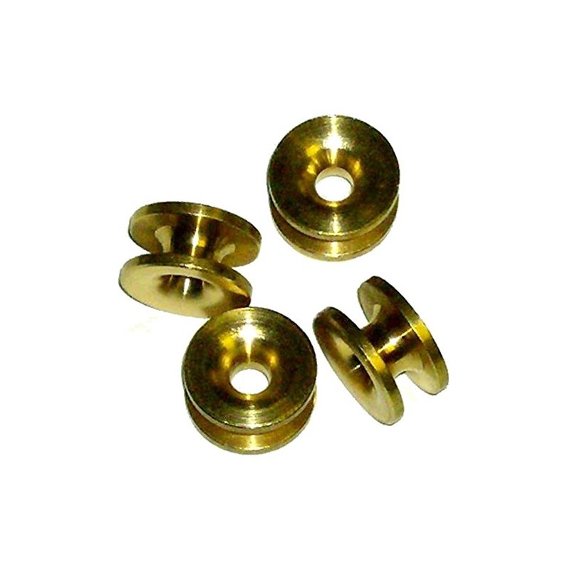 RocwooD Pack Of 4 Universal 2 Line Strimmer Head Brass