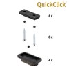 Wagner QuickClick® Felt Gliders Chair Glides 16-Piece Set for Screw-On