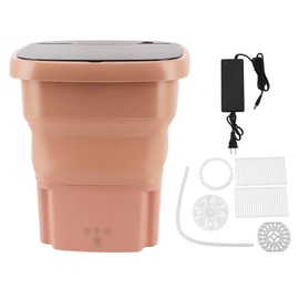 Portable Washing Machine, 15L Foldable Mini Washing Machine & Dryer Combo, Mini Washer for Socks, Baby Clothes, Towels, Underwear, Small Items, Apartment, Dorm, (US Plug 110V)