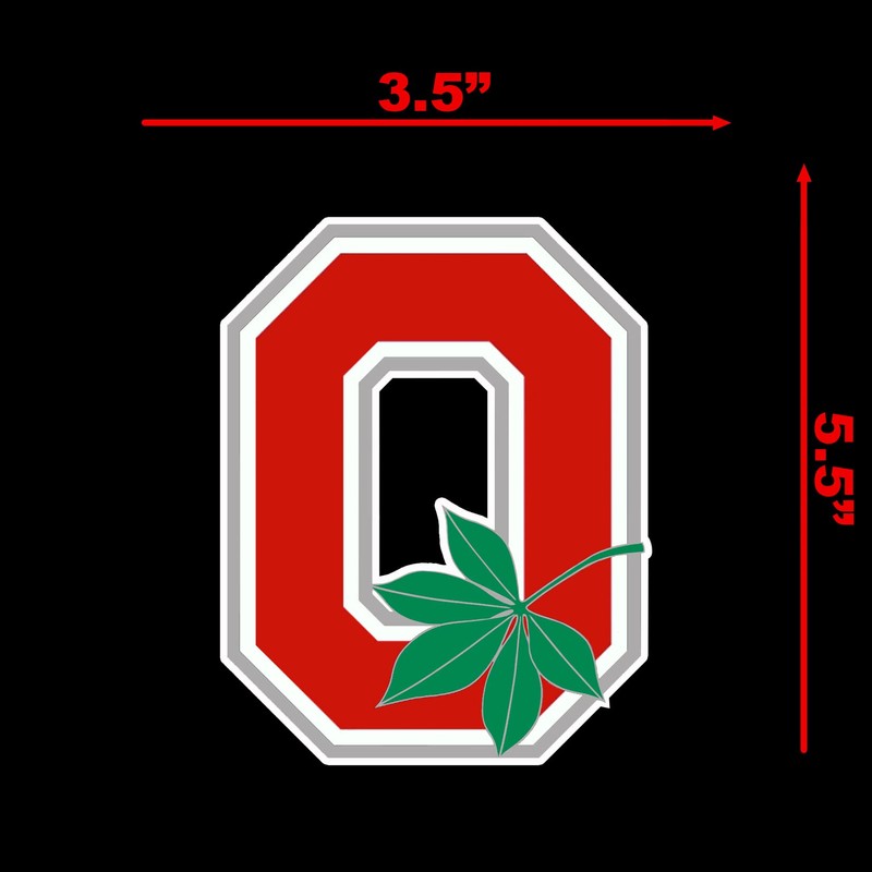 Ohio College Football Sticker Decal Notebook Car Laptop 3.5"x5.5" (Color)