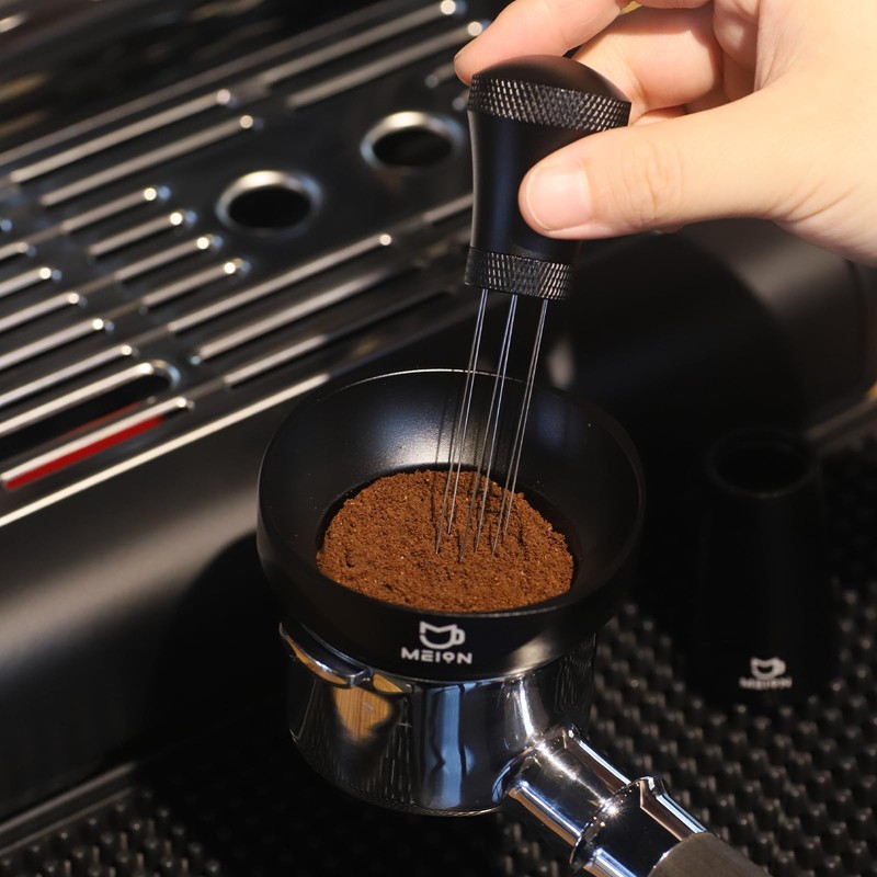 MEION 58mm Dosing Funnel, Magnetic Espresso Dosing Funnel Coffee Funnel