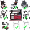 Wheelchair Side Organizer Storage Bag Armrest Pouch with Cup Holder