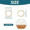 Craftdady 100pcs 12mm Gold Open Jump Rings Stainless Steel Split