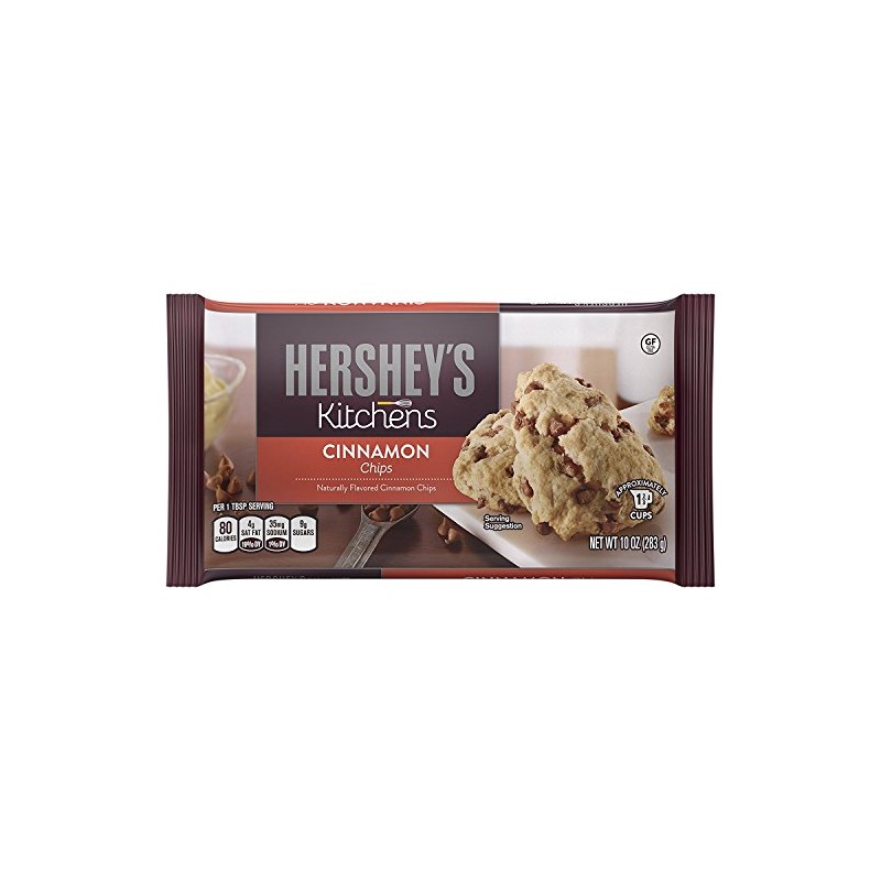 Hershey's Cinnamon Baking Chips, 10-Ounce Bag (Pack of 4)