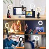 GerTong 5'' Laptop Selfie Ring Light with Stand, Mini Desk
