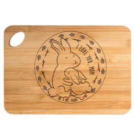 Mr. & Mrs. Panda Bamboo Chopping Board Rabbit Mama Hug Gift Serving Board Sister Family Son Penguin Mother's Day Wooden Board Dad