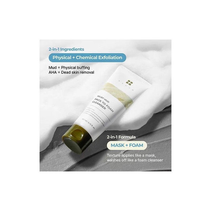 BRMUD [BRMUD]Recovery Mud Pack To Foam Cleanser 110ml