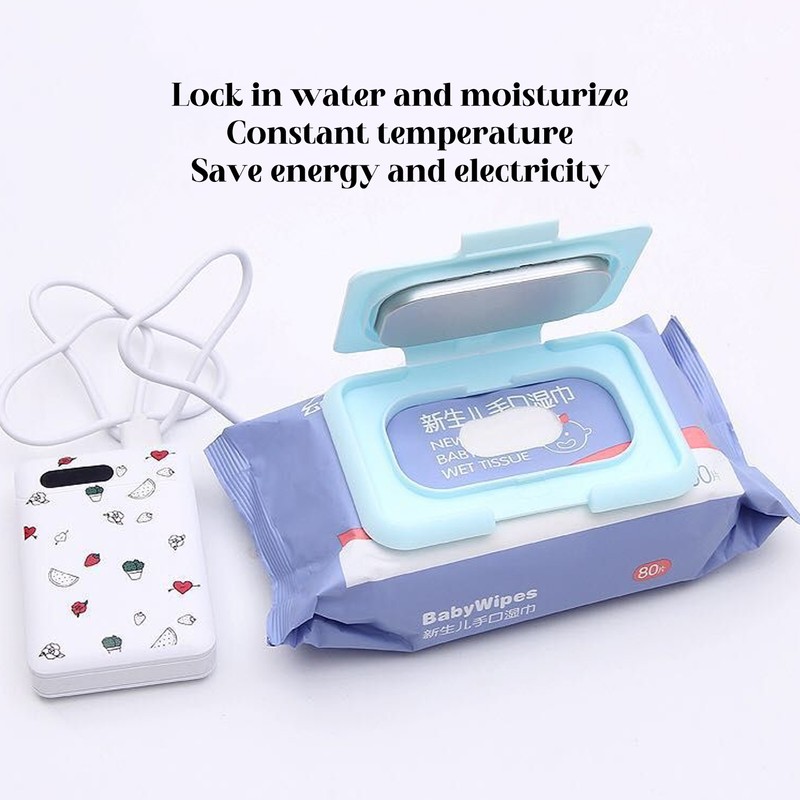 Baby Wipe Warmer Portable Constant Temperature Wet Wipes Dispenser Keep